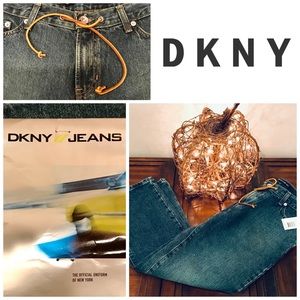 New DKNY Jeans Neutral Territor cropped denim jeans